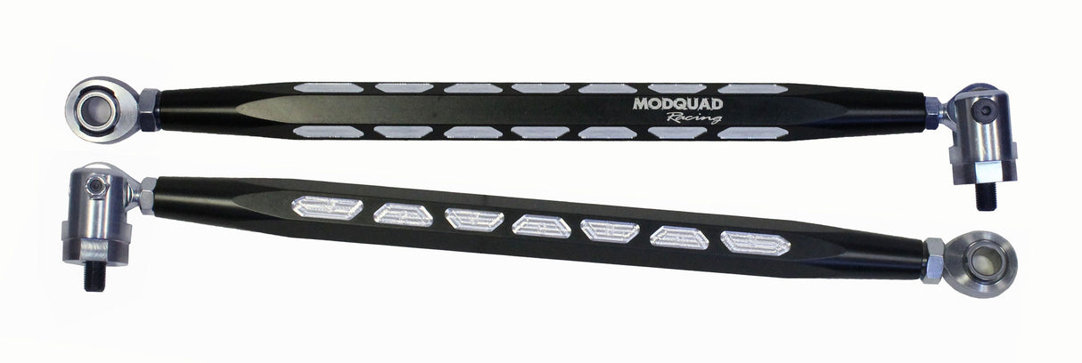 MODQUAD RZR-TR-1KT-HEX Hex Extreme Polished Black Recut Turbo Tie Rods for Polaris RZR Models