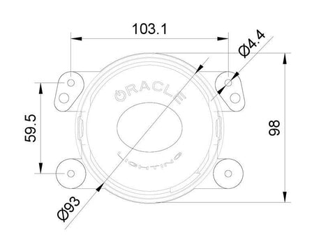 Oracle Jeep Wrangler JK/JL/JT High Performance W LED Fog Lights - w/o Controller