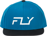 Fly Racing Fly Flow Hat Blue with Adjustable Snapback for Off-Road & Motorcycle Enthusiasts