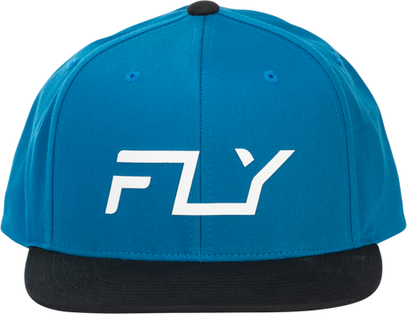 Fly Racing Fly Flow Hat Blue with Adjustable Snapback for Off-Road & Motorcycle Enthusiasts