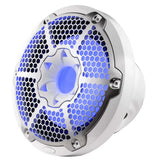 DS18 NXL-10SUB/WH 10-Inch Subwoofer with Enclosure - 300 Watts RMS, 4 Ohm Single Voice Coil, White for Powersports Vehicles