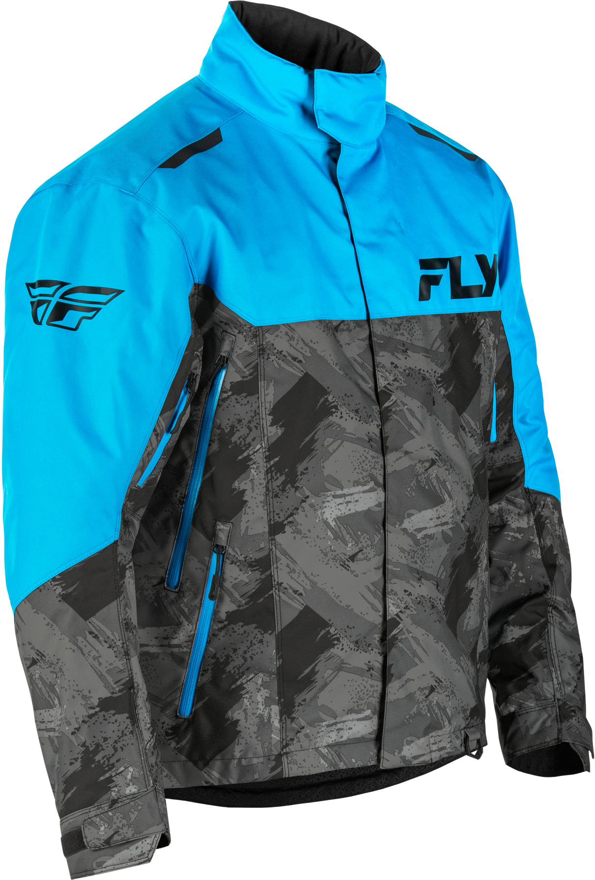 Fly Racing Youth Snx Pro Jacket Blue/Black - Weatherproof Motorcycle Jacket with Removable Liner for Youth Riders