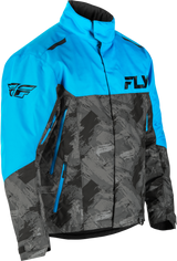 Fly Racing SNX Pro Jacket Blue/Black - Adult Snowmobile Jacket with Weatherproof Features