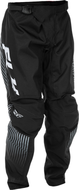 Fly Racing Youth F 16 Pants Black/White Size 26 – Durable and Comfortable Off-Road Motorcycle Pants for Boys