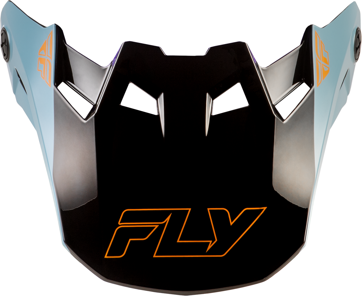 FLY Racing Formula CC Glide Visor for Formula S, Formula CC, and Formula CP Helmets - Purple/Stone/Black, XL/2X