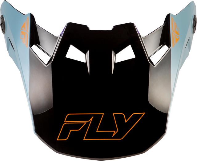 FLY Racing Formula CC Glide Visor for Formula S, Formula CC, and Formula CP Helmets - Purple/Stone/Black, XL/2X