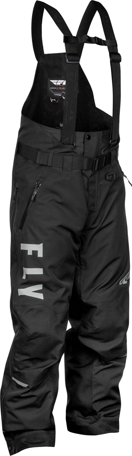 Fly Racing Carbon Bib Black/Grey XL Tall Motorcycle Riding Bibs - Universal Fit for Off-Road and Motocross Bikes
