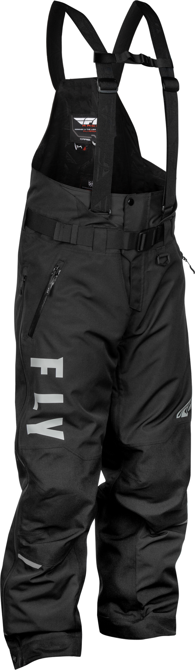 Fly Racing Carbon Bib Black and Grey Small for Motocross and Off-Road Vehicles