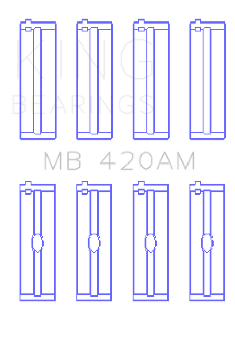 King Engine Bearings Ford Zephyr V6 (Size +0.10) Main Bearing Set