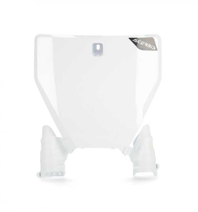 Acerbis Raptor Front Number Plate for Husqvarna 125-450 TC/ TX/ FX/ FC (2019-2022) - White
