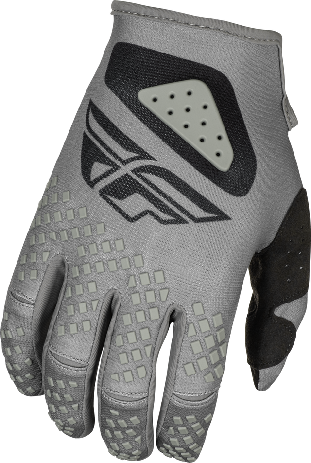 Fly Racing Youth Kinetic Sym Offroad MX Gloves - Grey/Black, Youth Large