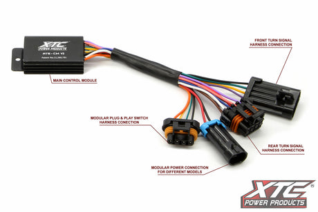 XTC Power Products ATS-CAN-COM Self Canceling Turn Signal Kit with Horn for 2022 Lynx Commander and Can-Am Commander Models