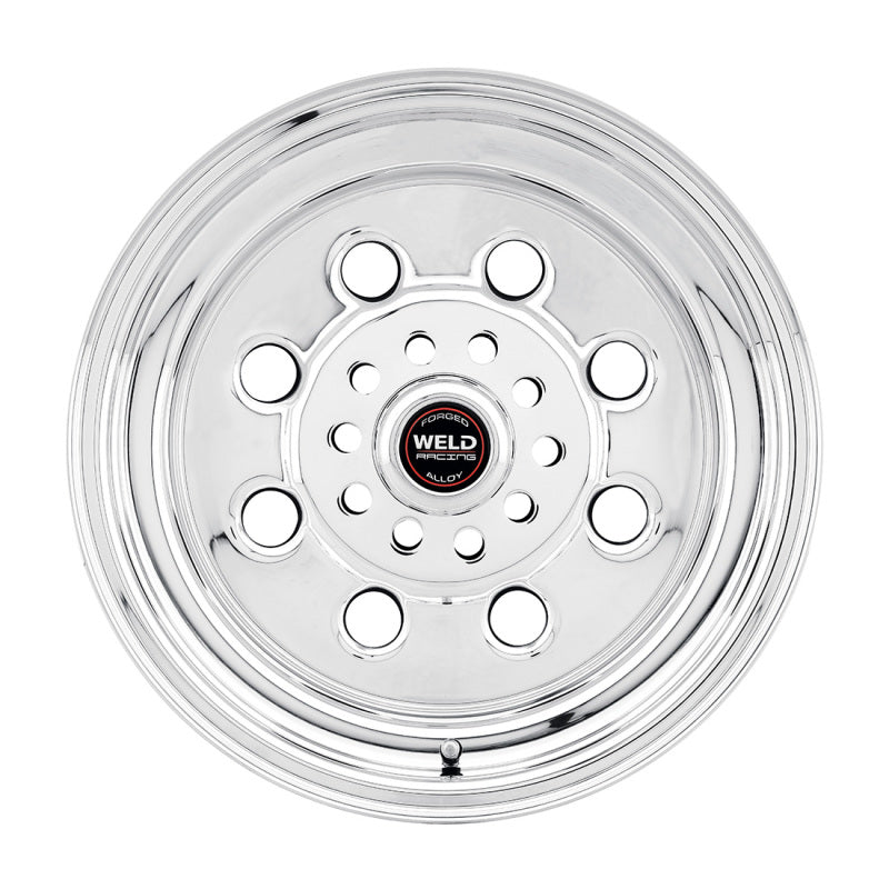 Weld Draglite 15x8 Inch Polished Forged Steel Wheel with 5x4.5/4.75 Bolt Pattern and 5.5 Inch Backspace