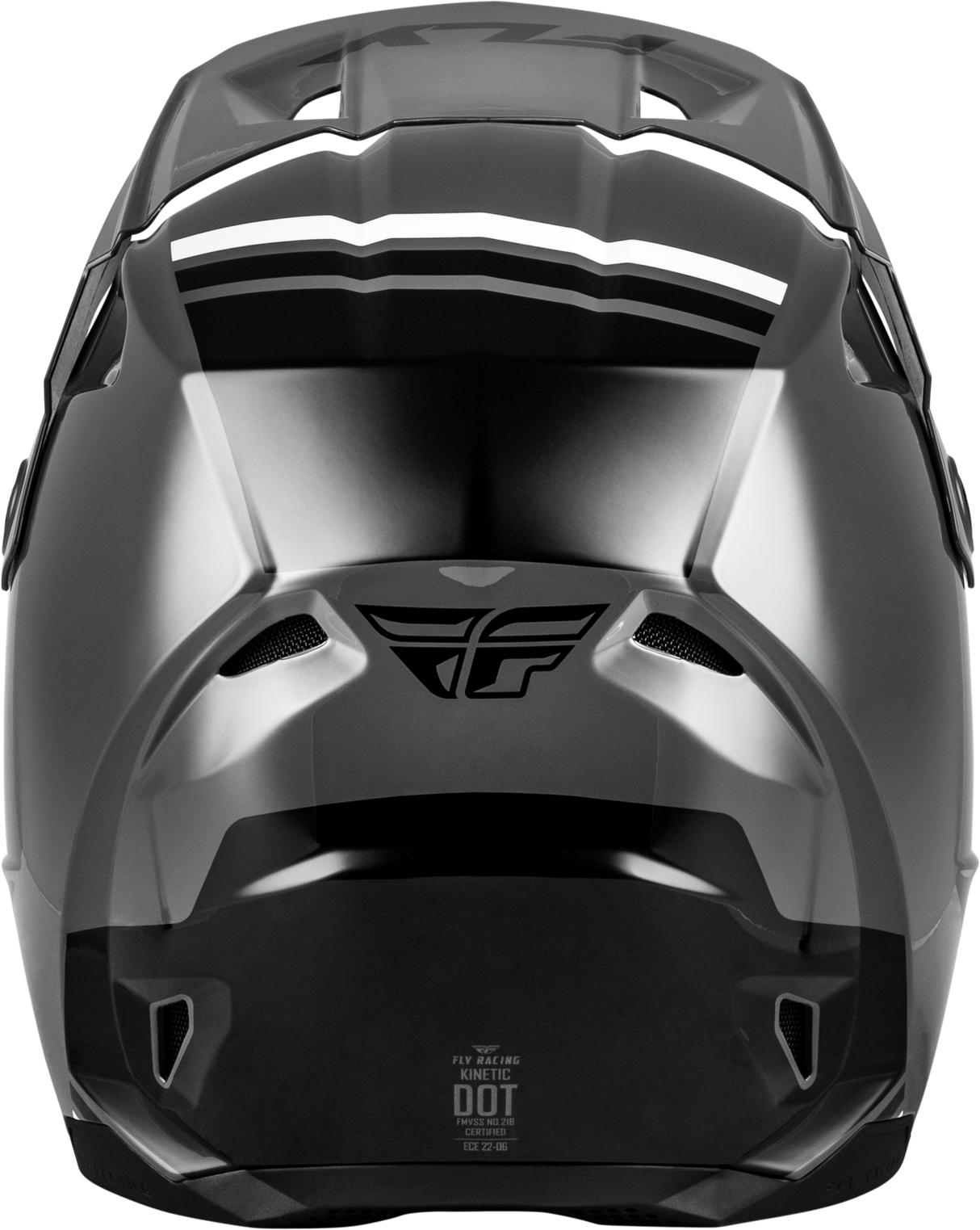 FLY Racing Kinetic Verdict Helmet Grey/Black/White XS – Off-Road Motorcycle Helmet with Dual-Density EPS and Ventilation for ATV, Dirt Bike, and Motocross