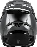FLY Racing Kinetic Verdict Helmet Grey/Black/White XS – Off-Road Motorcycle Helmet with Dual-Density EPS and Ventilation for ATV, Dirt Bike, and Motocross