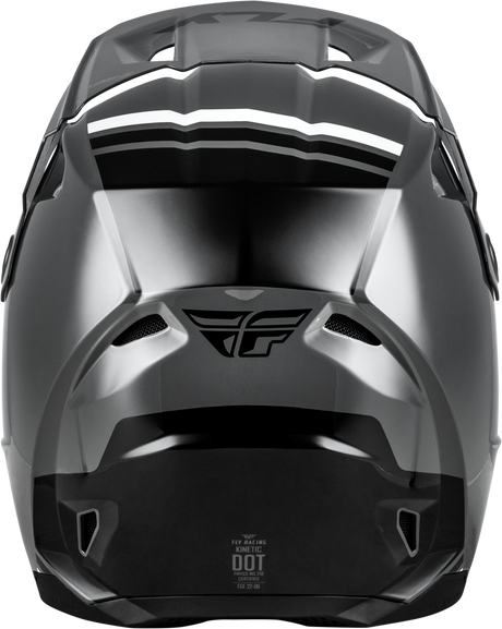 FLY Racing Kinetic Verdict Helmet Grey/Black/White XS – Off-Road Motorcycle Helmet with Dual-Density EPS and Ventilation for ATV, Dirt Bike, and Motocross