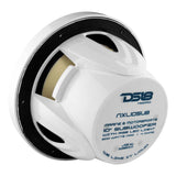 DS18 NXL-10SUB/WH 10-Inch Subwoofer with Enclosure - 300 Watts RMS, 4 Ohm Single Voice Coil, White for Powersports Vehicles
