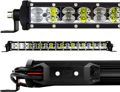 XK GLOW 20-Inch RGBW Light Bar with Bluetooth Controller for Automotive Use