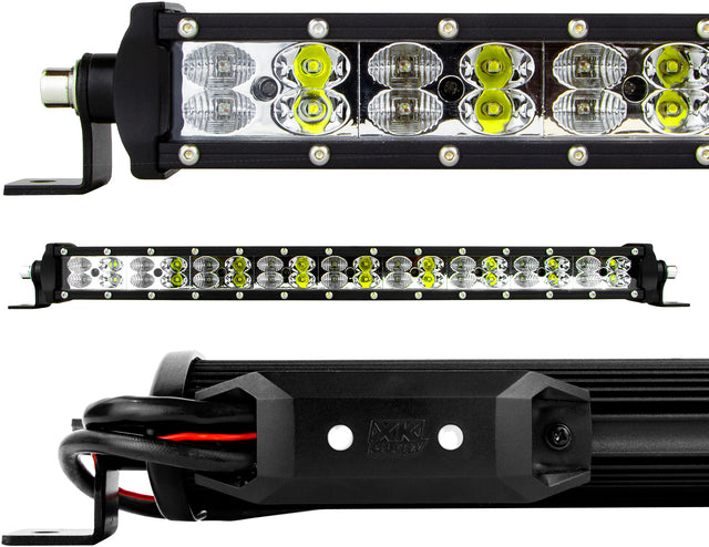XK GLOW 20-Inch RGBW Light Bar with Bluetooth Controller for Automotive Use