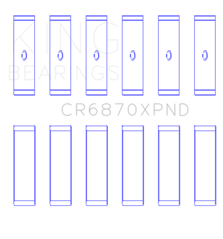 King Nissan VR38DETT (Size STDX) PMax Black Performance Con Rod w/ Dowel Hole Bearing Set