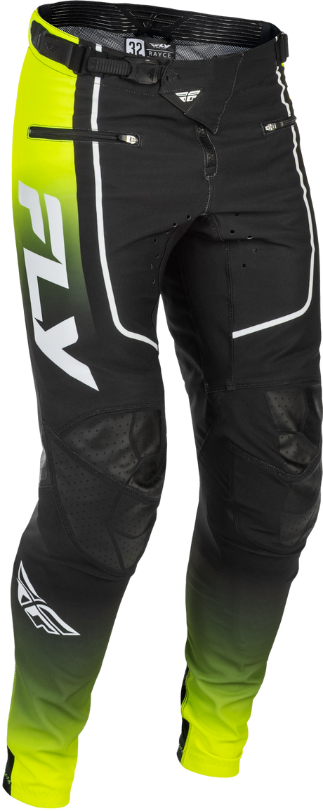 Fly Racing Youth Rayce Bicycle Pants for BMX and Mountain Bike - Size 22, Lime/Black/White
