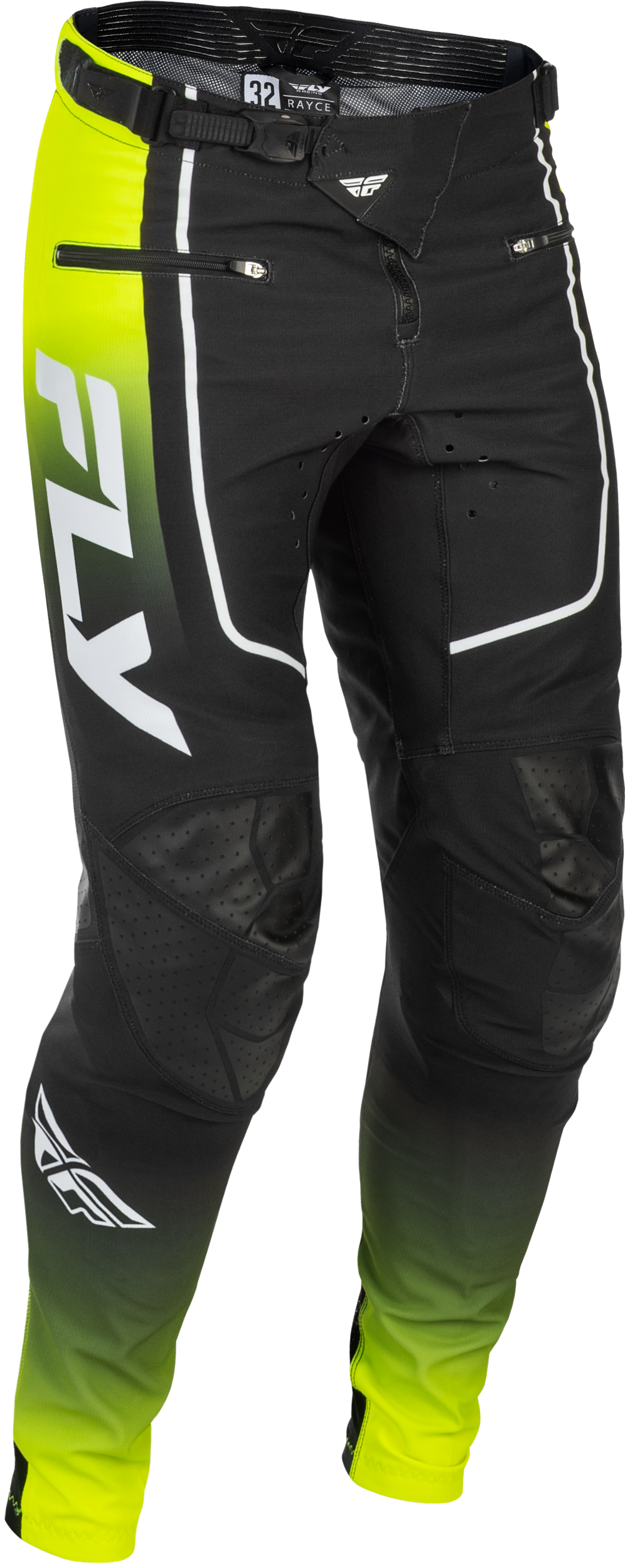Fly Racing Rayce Bicycle Pants for BMX/MTB - Size 36, Lime/Black/White