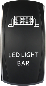 Open Trail SM106-007 Light Bar LED Switch Pro Backlit for Jeep Wrangler, Toyota Tacoma, Ford F-150