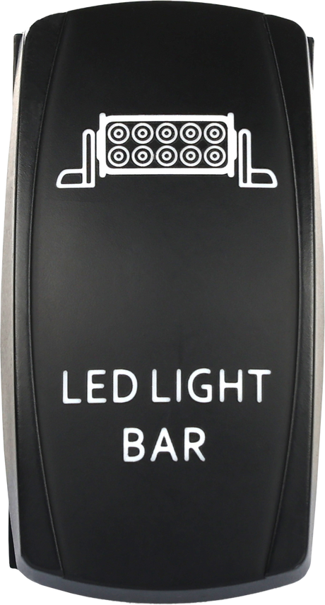 Open Trail SM106-007 Light Bar LED Switch Pro Backlit for Jeep Wrangler, Toyota Tacoma, Ford F-150