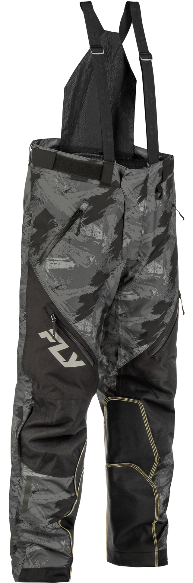 Fly Racing SNX Pro SB Pant Black Small - Waterproof Snowmobile Pants for Arctic Cat, Polaris, Ski-Doo, Yamaha