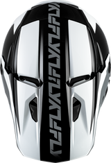 Fly Racing Kinetic Crest Helmet for Off-Road Motorcycles - Black/White/Grey, Large - DOT & ECE22.06 Approved