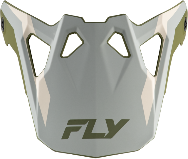 Fly Racing Formula CP Seal Visor Matte Stone, Khaki & Olive for XL Motorcycles and Off-Road Vehicles - Part 73-0043VX