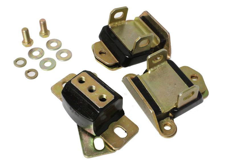 Energy Suspension 3.1128G Performance Polyurethane Motor & Transmission Mounts for GMC R2500 Suburban (1987-1991, 2WD) with Zinc Finish
