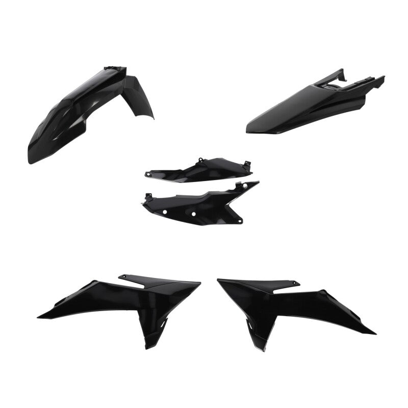 Acerbis 2025 KTM 125-450 SX/SX-F/XC/XC-F Black Plastic Kit with Front Fender and Side Panels