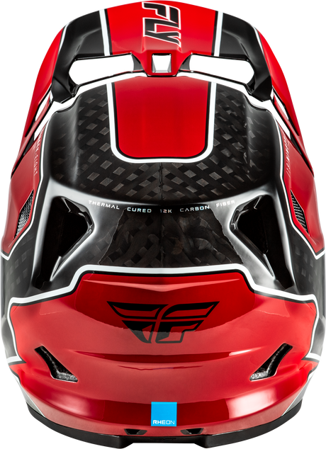 Fly Racing Werx R Flow Carbon Helmet for Motocross - Black Carbon/Red, Large
