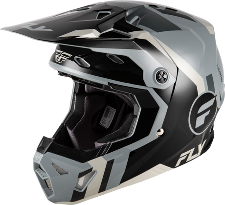 Fly Racing Formula CP Seal Helmet for MX and Off-Road Vehicles - Black/Grey/Light Grey, XL