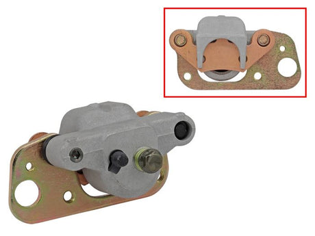 BRONCO BRAKE CALIPER, FRONT LEFT WITH BRAKE PADS