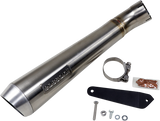 BASSANI XHAUST 4" Short Megaphone Muffler without Catalytic Converter - Low Mount 8F127SS