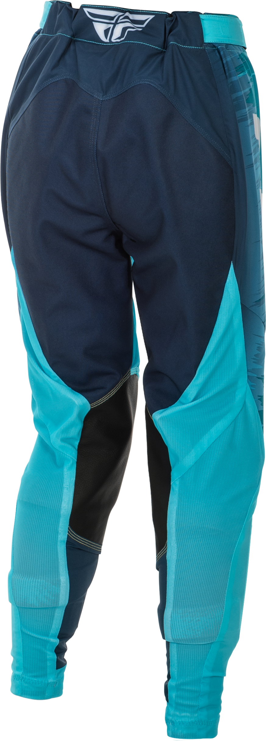 Fly Racing Women's Lite Pants Aqua/Navy/White Size 0/02 - Lightweight Motorcycle Riding Pants with Mesh Liner and Stretch Panel Construction