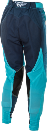Fly Racing Women's Lite Pants Aqua/Navy/White Size 03/04 - Motorcycle Riding Pants with Mesh Liner and Adjustable Fit