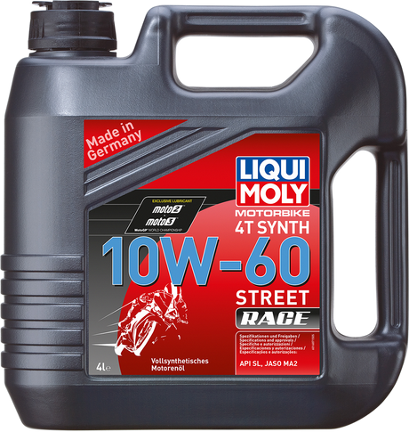 LIQUI MOLY Street Race Synthetic 4T Oil - 10W-60 - 60L 2724