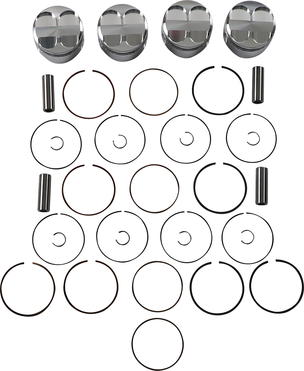 JE PISTONS Piston Kit - 72.00 mm - 12.0:1 CR - Honda 138979