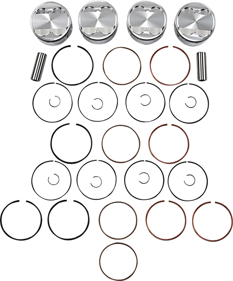 JE PISTONS Piston Kit - 81.00 mm - 11.0:1 CR - Suzuki 201165