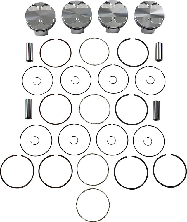 JE PISTONS Piston Kit - 86.00 mm - 13.5:1 CR - Kawasaki 247621