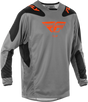Fly Racing Kinetic Sym Jersey Grey/Orange/Black Small for Motocross and Off-Road Vehicles