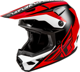 FLY Racing Kinetic Crest Helmet for Off-Road Motorcycles – Red/Black/White, Extra Large, Fits Honda CRF250R, Yamaha YZ250F, KTM SX250, Kawasaki KX250, and More