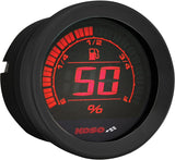 KOSO HD 02 Series Gauge Kit with Black Bezel for Harley-Davidson FLHTC and FLHTCU Models