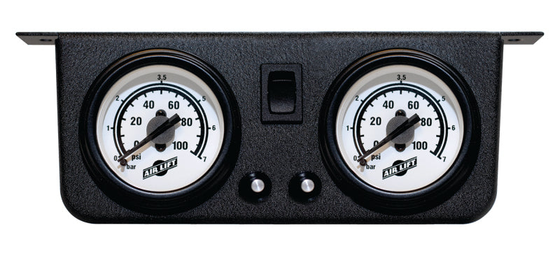 Air Lift Dual Gauge Panel Assembly for 25812 - Reliable Automotive Air Management System