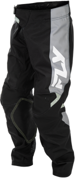 Fly Racing Youth Kinetic Pants Black/Grey Size 26 for Off-Road and Motocross Vehicles