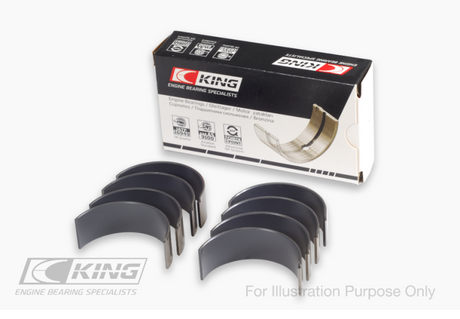 King Engine Bearings Ford 2.3L Duratec Mazda L3-VDT MZR Turbo (Size 0.05) Connecting Rod Bearing Set
