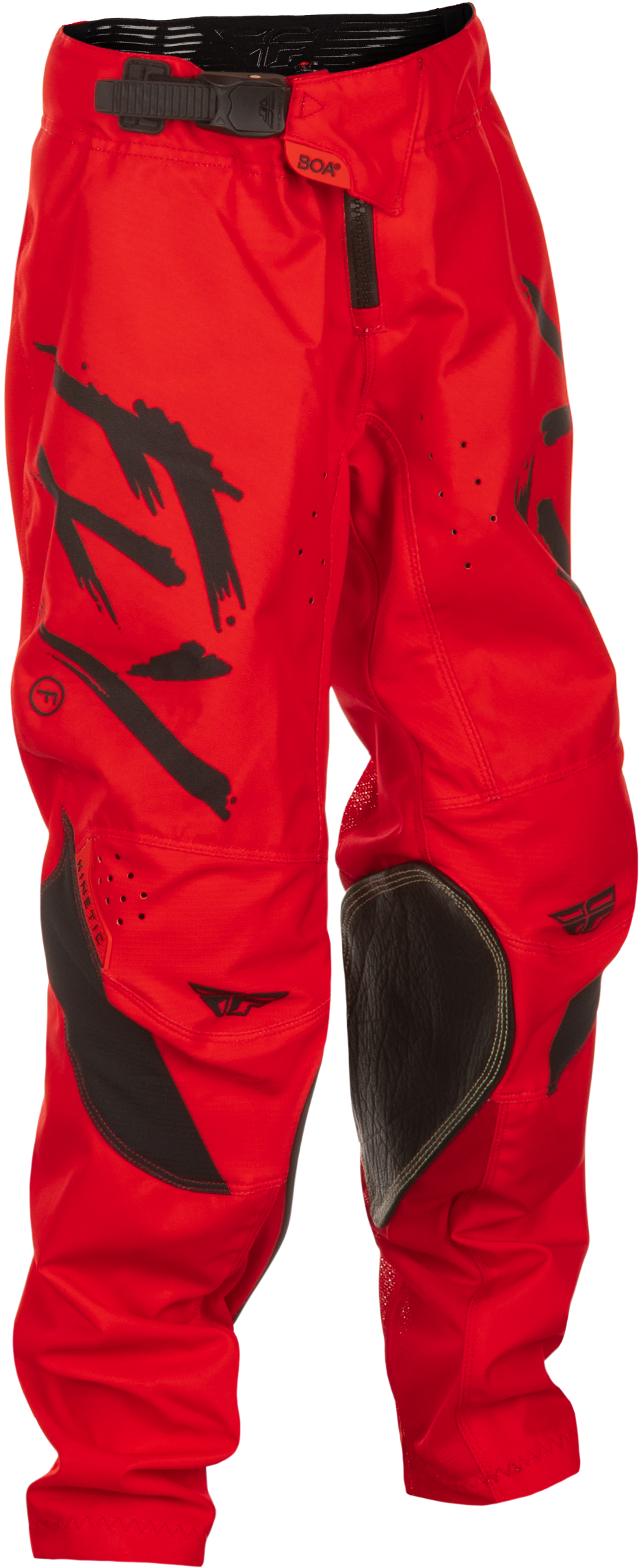Fly Racing Kinetic Stoke Pant for Motocross - California/Nevada Red/Black, Size 22